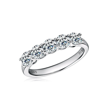 Women's Live Broadcast Design Moissanite Light Luxury Rings