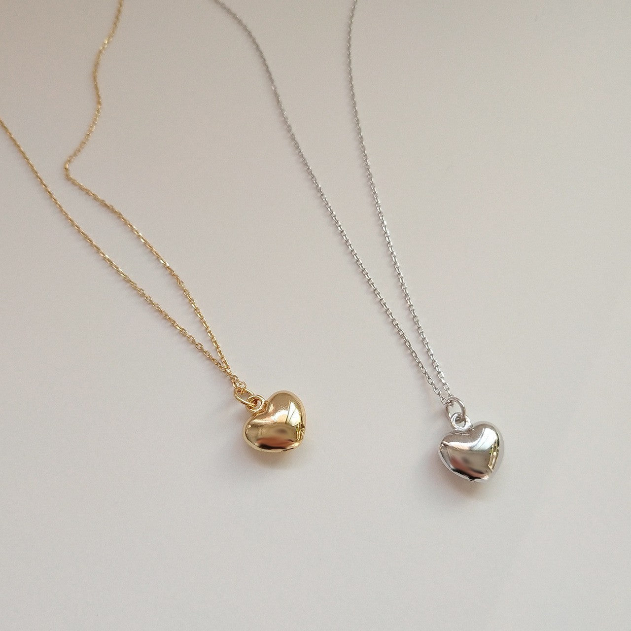 Fresh Three-dimensional Heart Clavicle Chain Sweet Cute Necklaces
