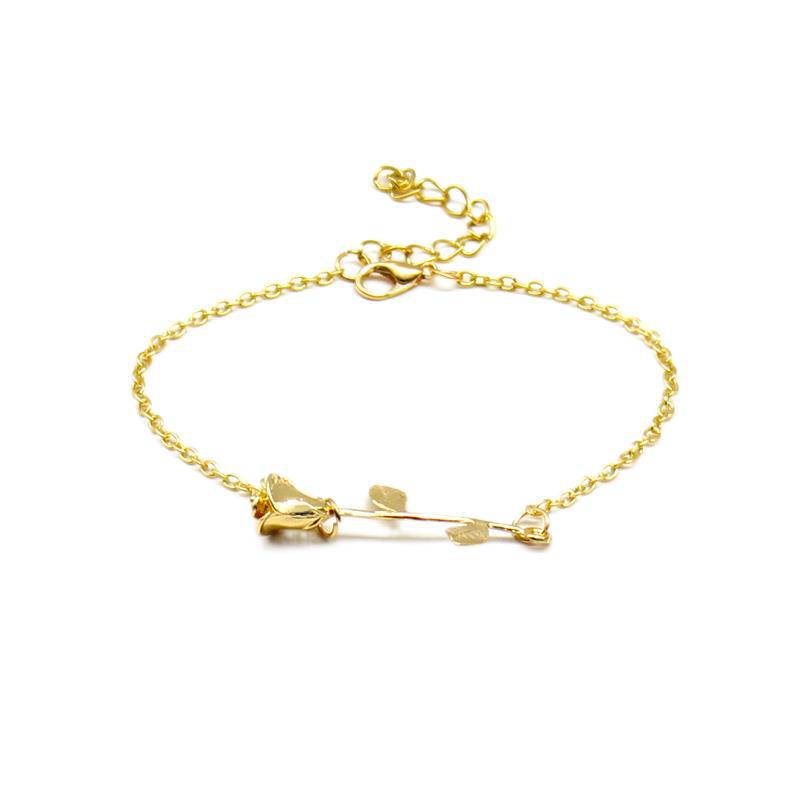 Women's Fashion Rose Letter Simple Graceful Alloy Bracelets