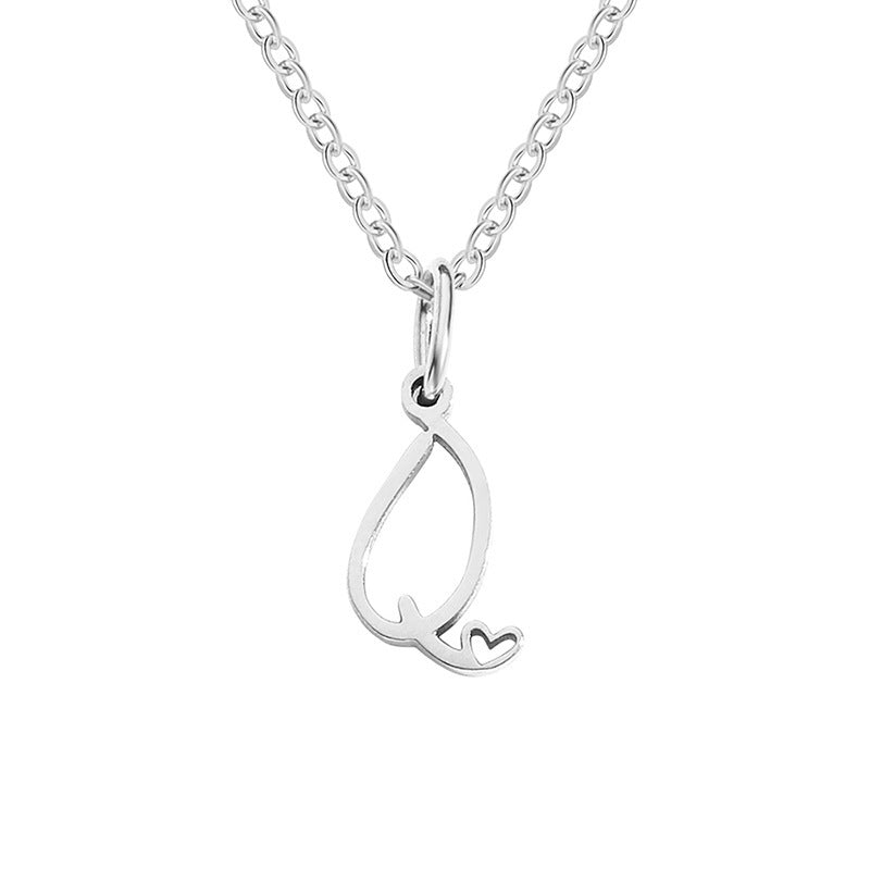 Letter Female Personalized Minority Clavicle Chain Pendants