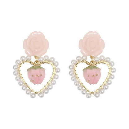 Niche Design Geometric Pearl Fashion Ear Earrings