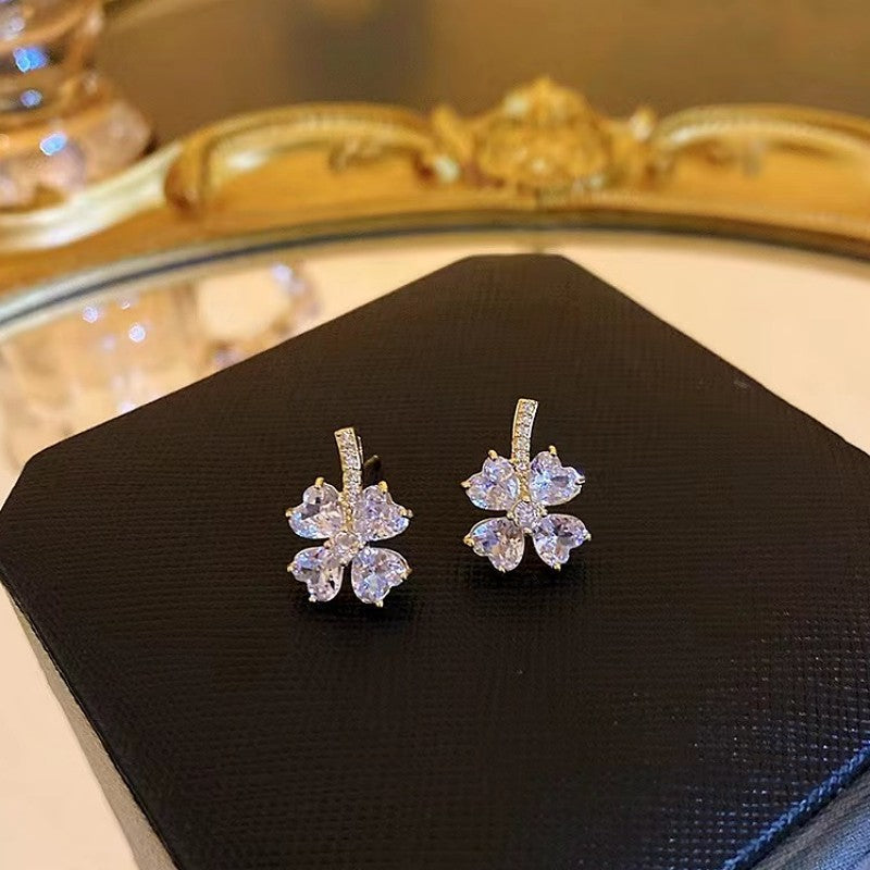 Affordable Luxury Fashion High-grade Small Fresh Flower Earrings