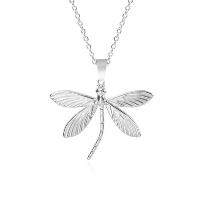 Stainless Steel Dragonfly Ornament Accessories Light Necklaces