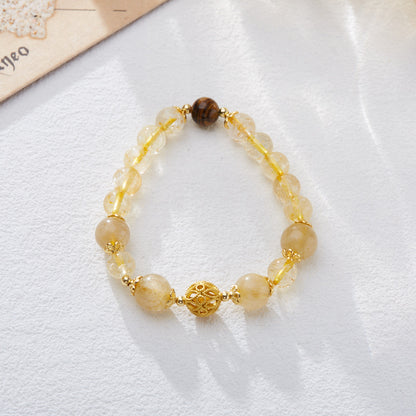 Citrine Yellow Asse Energy Crystal Good Bracelets