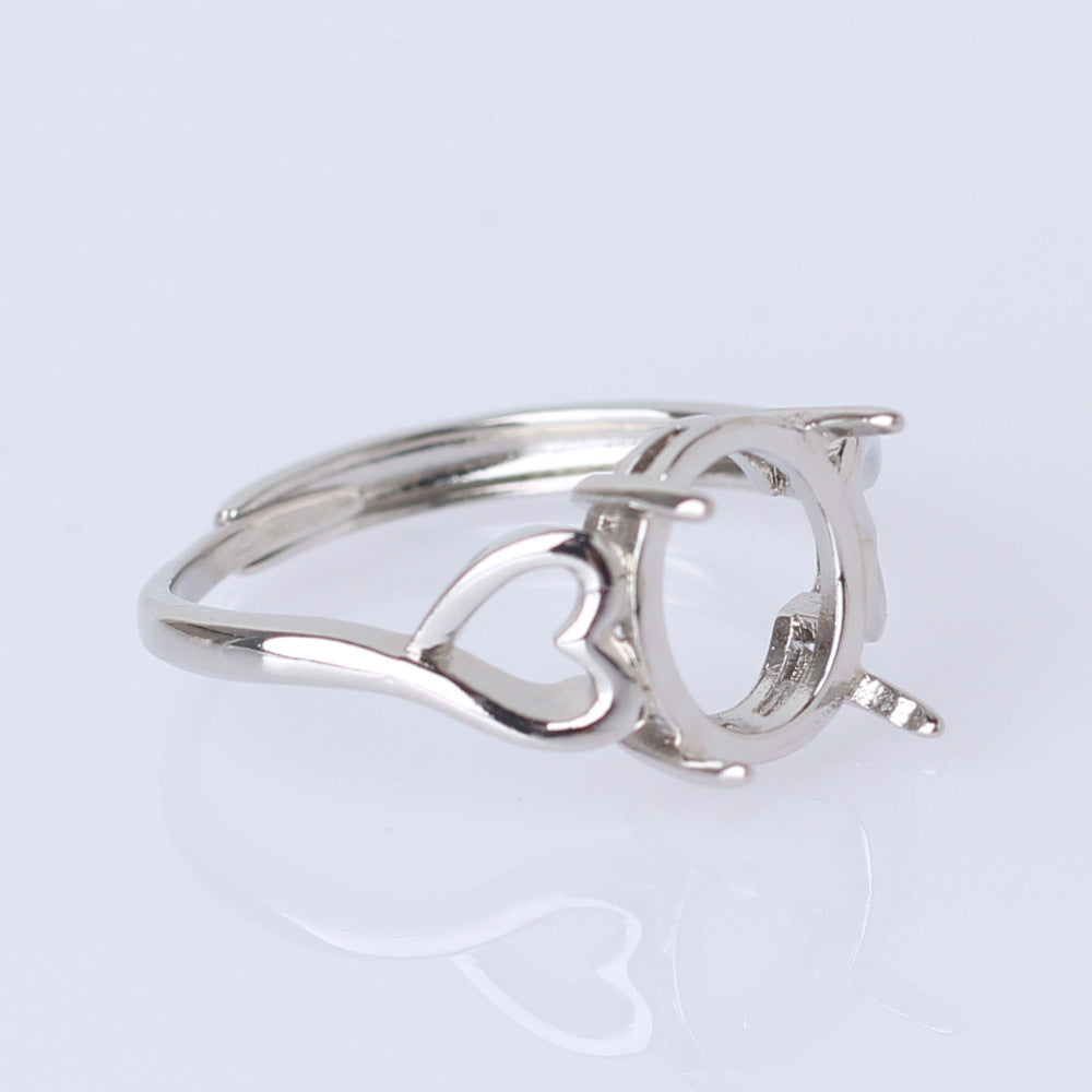 Frame Open Mouth Autumn Copper Alloy Electroplating Sier Rings