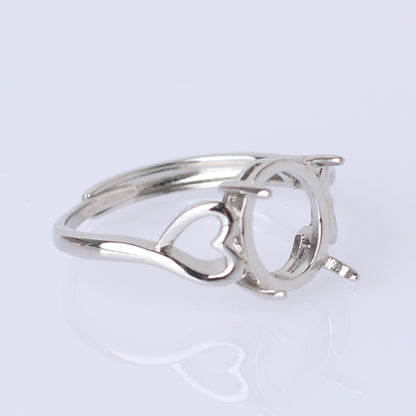 Frame Open Mouth Autumn Copper Alloy Electroplating Sier Rings