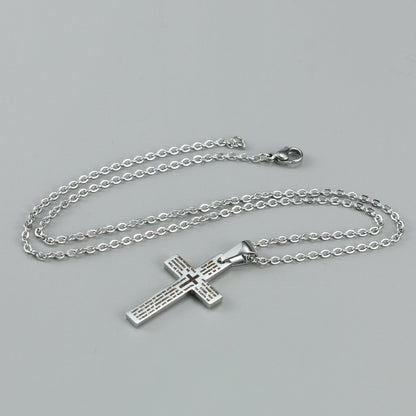 Men's Stainless Steel Cross Jewelry Ornament Accessories Pendants