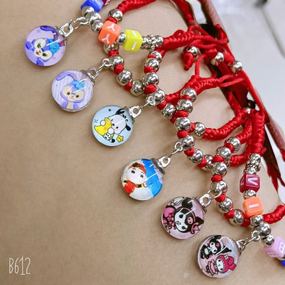 Dried Flower Crystal Glass Ball Hand-woven Tourist Bracelets