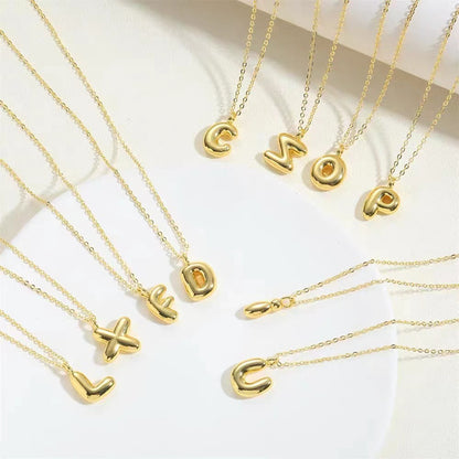 Women's Fashion Letter Simple Balloon Bubble Glossy Pendants