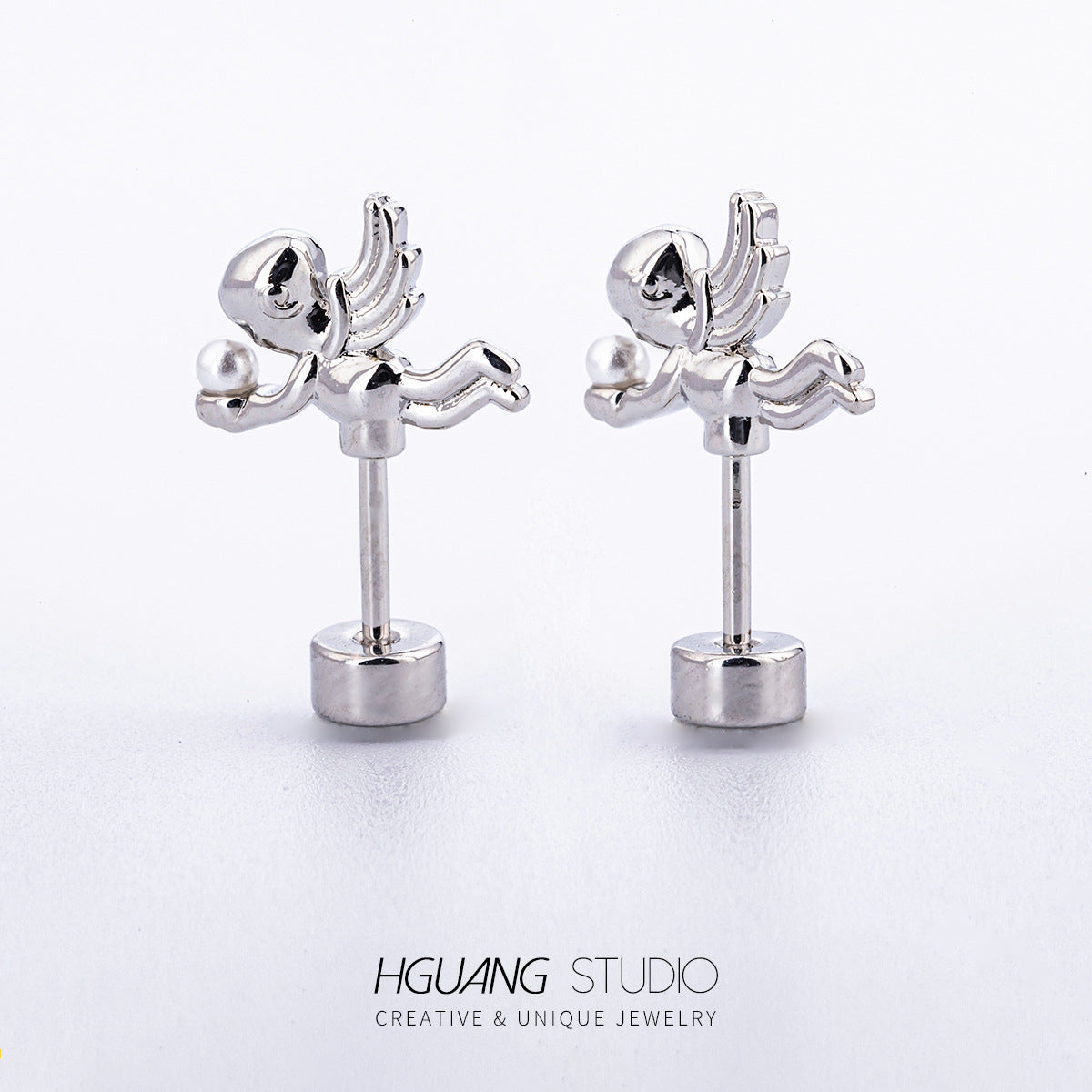 Fairy Tale Cupid Barbie Lamp Bell Earrings