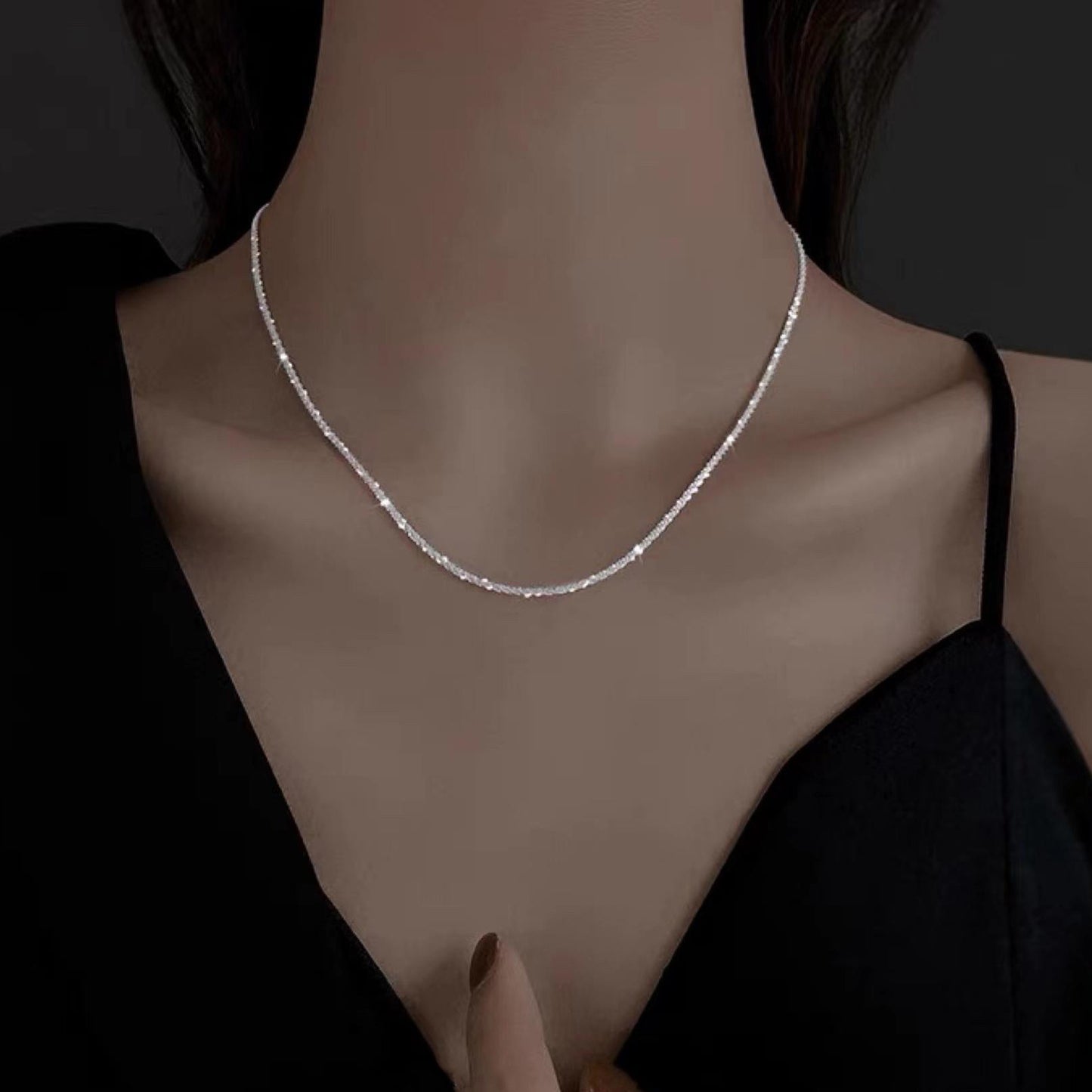 Personality Niche Design Super Shiny Pure Necklaces