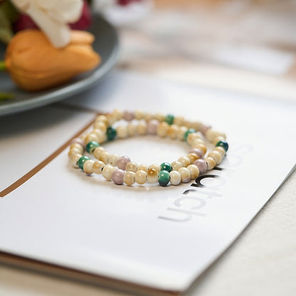 Porcelain Rose Beads Artistic Ceramic Chinese Bracelets