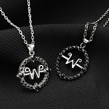 Women's & Men's Wednesday Fashion Round Letter Clavicle Chain Necklaces