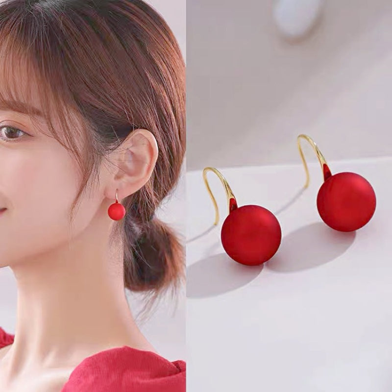 Women's Red Light Luxury High Sense Delicate Earrings