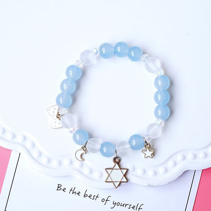 Korean Style Graceful Cute Crystal String Bracelets