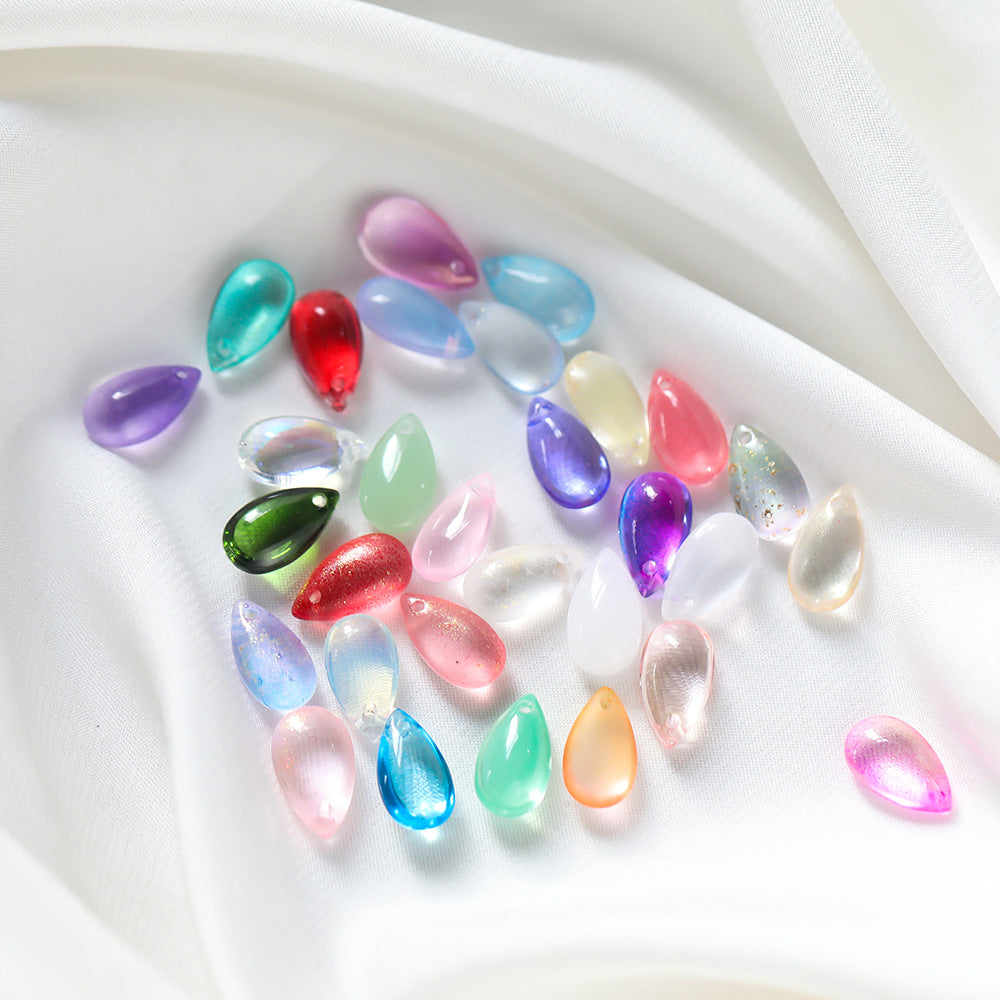 Glass Water Drop Colorful Beads Handmade Pendants