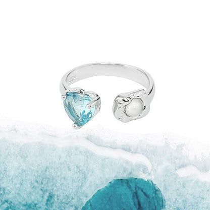 Opal Moonstone Colored Gems Zircon Pink Diamond Female Rings
