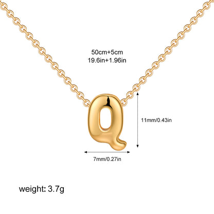 English Letter Simple High-grade Stainless Steel Necklaces