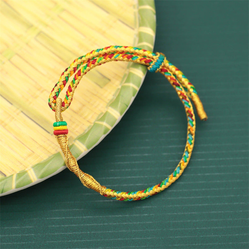 Festival Colorful Rope Scale String Spool Bracelets