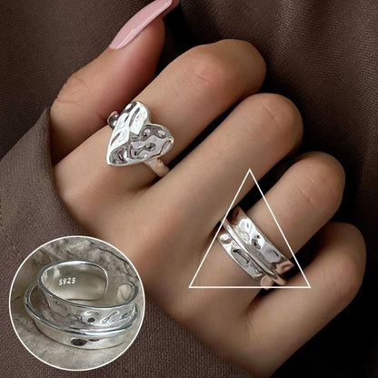 Offer Open Female Retro Fashion Twin Rings