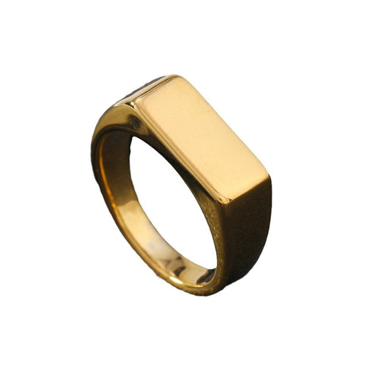 Women's & Men's Ornament Fashion Simple Geometric Glossy For Rings