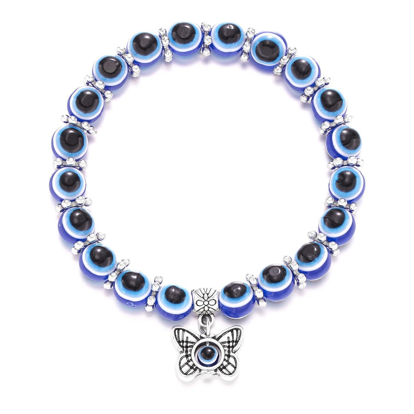 Fashion Butterfly Turtle Blue Eyes Beaded Bracelets