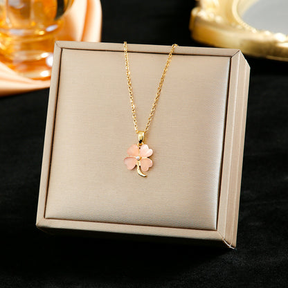 Opal Stone Ear Female Design High-grade Necklaces