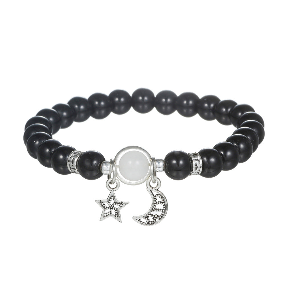 Hematite Domineering For Boyfriend Volcanic Rock Tigereye Couple Bracelets