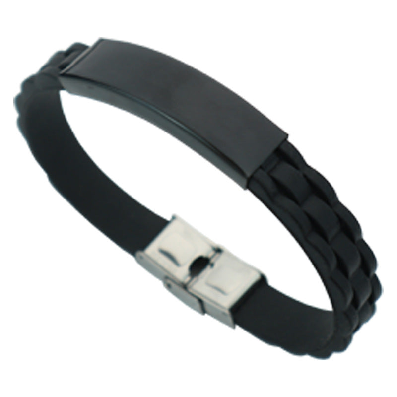 Jewelry Silicone Sports Boys Trendy Simple Bracelets