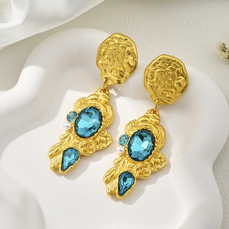 Women's Palace Style Niche High-grade Vintage Ornament Earrings