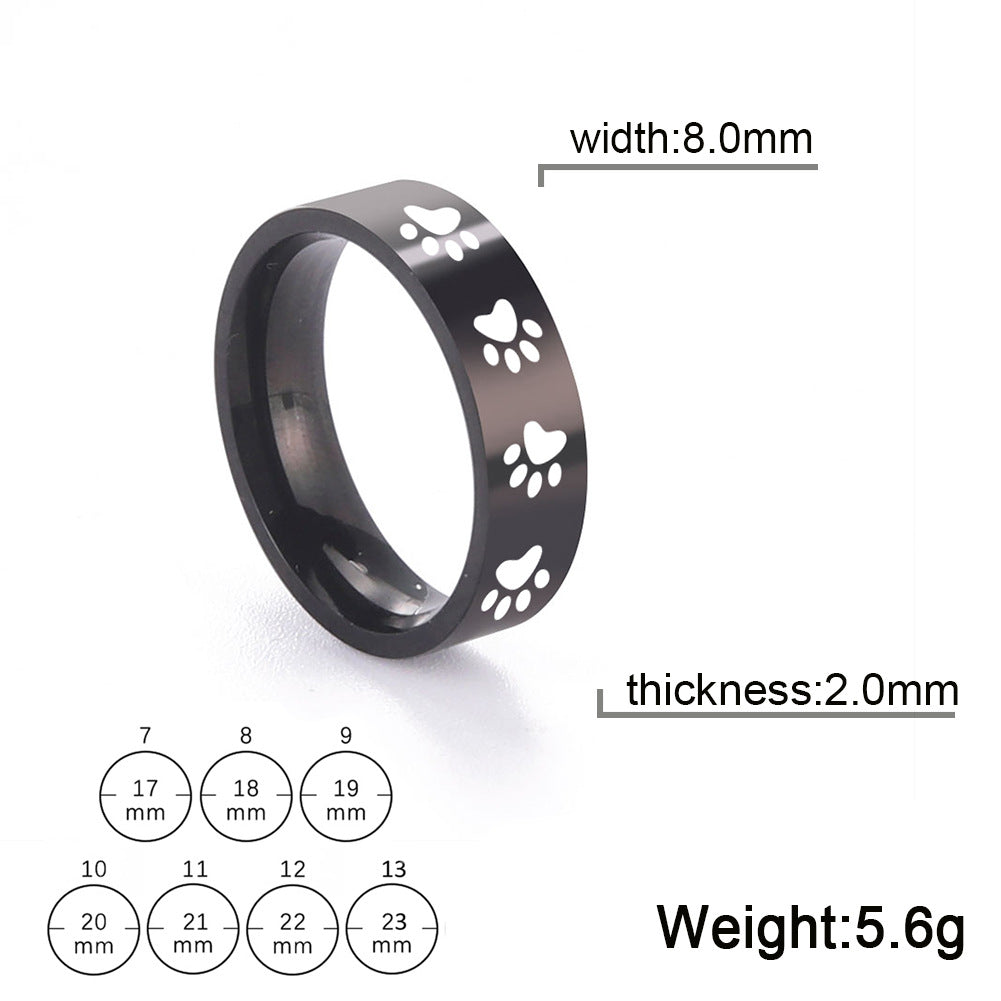 Women's & Men's Cute For Stainless Steel Finger Couple Rings