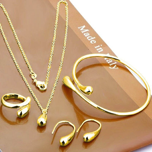 Environmental Protection Material Water Drop Set Necklaces