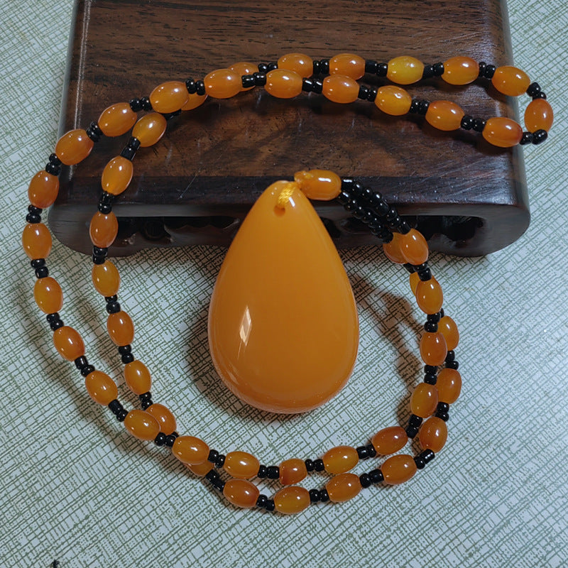 Women's & Men's Chinese Summer Imitation Beeswax Calabash Pendent Jewelry Pendants