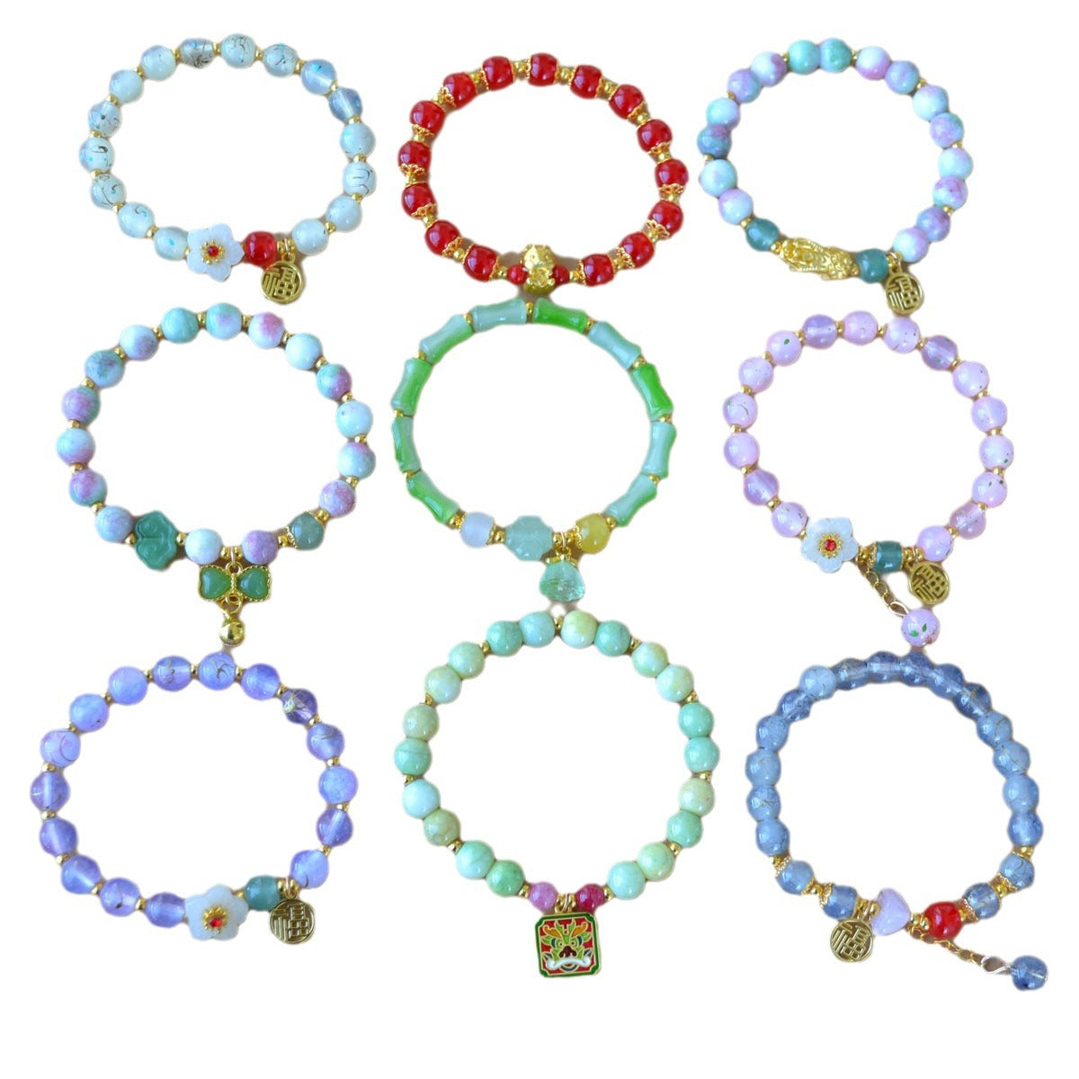 Glass Beads Female Girlfriend Gifts Jewelry Small Fresh Life Bracelets