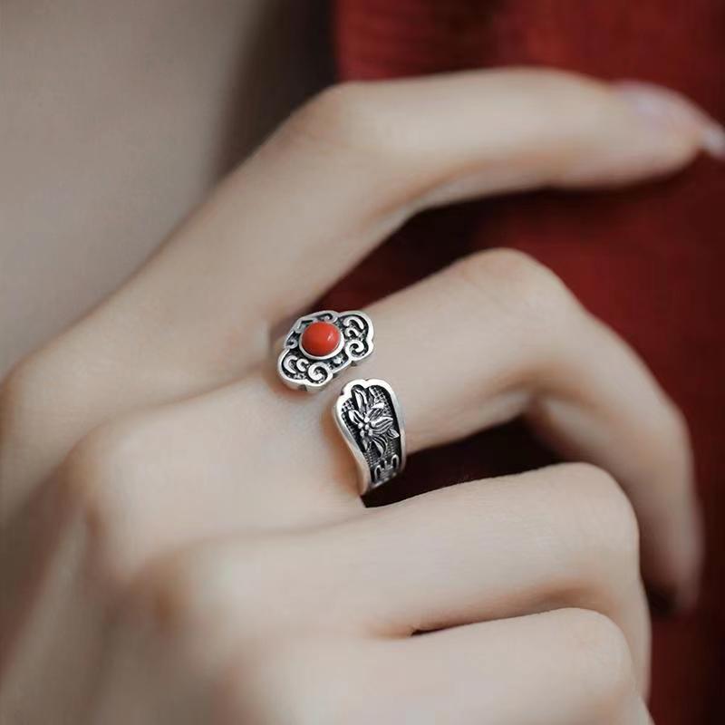 Women's & Men's Fashion Ornament Vintage Thai Sier Diamond Rings