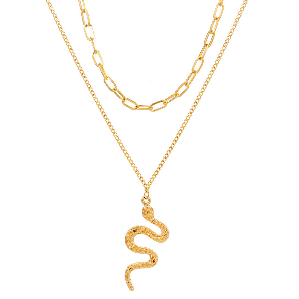 Punk Chain Snake Design Street Hip Hop Necklaces