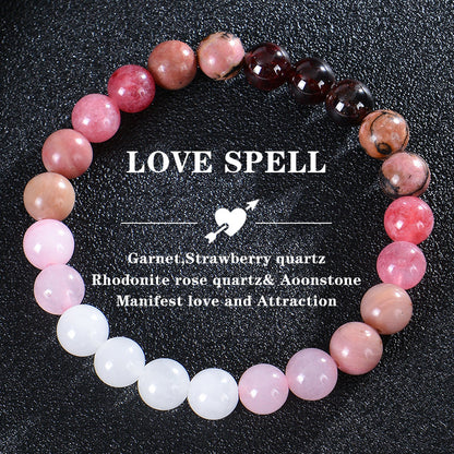 Bohemian Colorful Stone Tigereye Crystal String Beads Bracelets