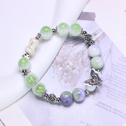 Ornament Ceramic Chinese Beaded Female Niche Bracelets