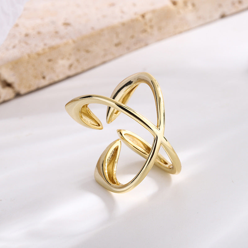 Four-leaf Female Simple Grace Personality Design Rings