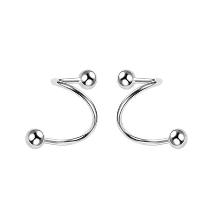 Stainless Steel Small Ear Trendy Heart-shaped Rings