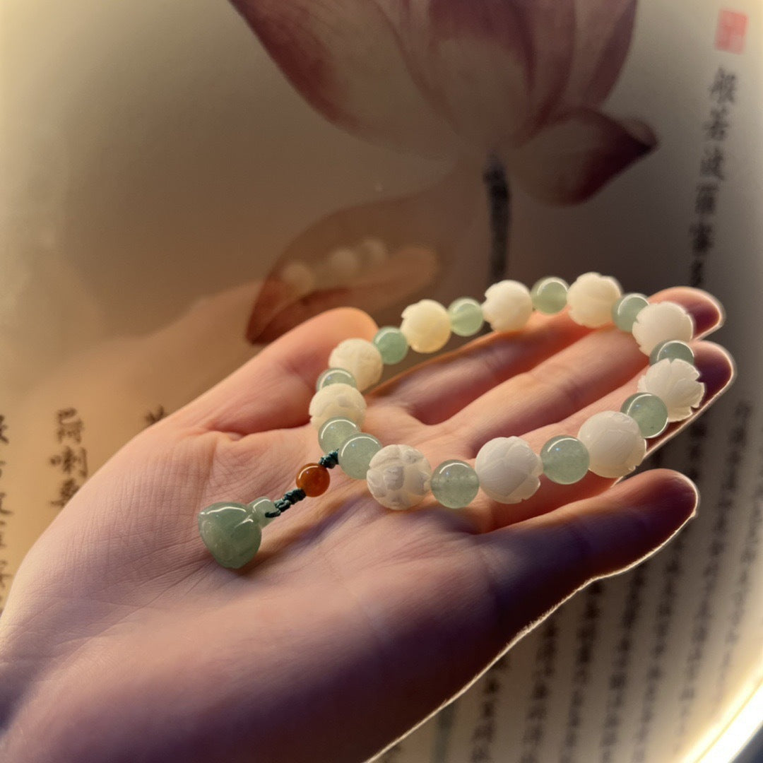 Women's Bodhi Rosary Hand Toy Lotus Lucky Bracelets