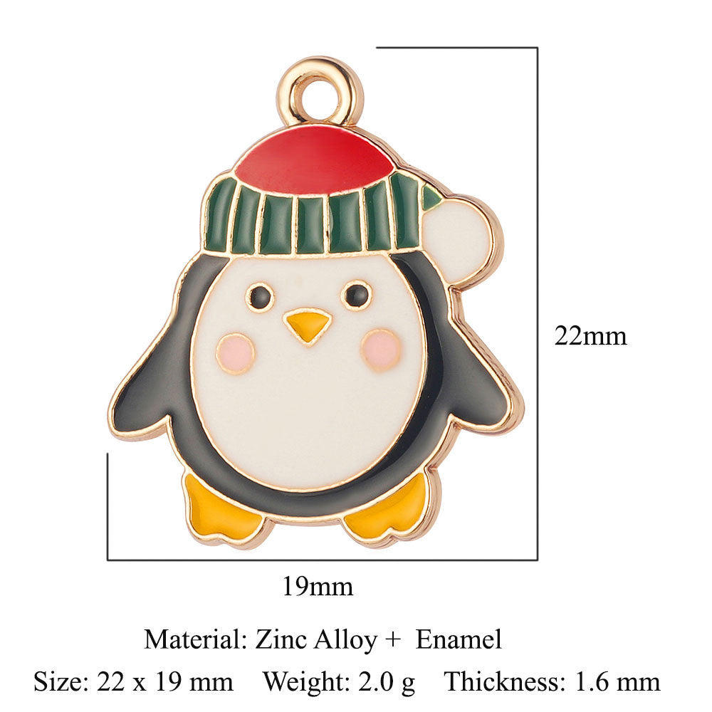 Snowman Elk Smiling Face Alloy Sun Eyes Pendants