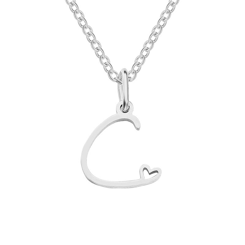 Letter Female Personalized Minority Clavicle Chain Pendants