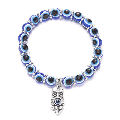 Fashion Butterfly Turtle Blue Eyes Beaded Bracelets