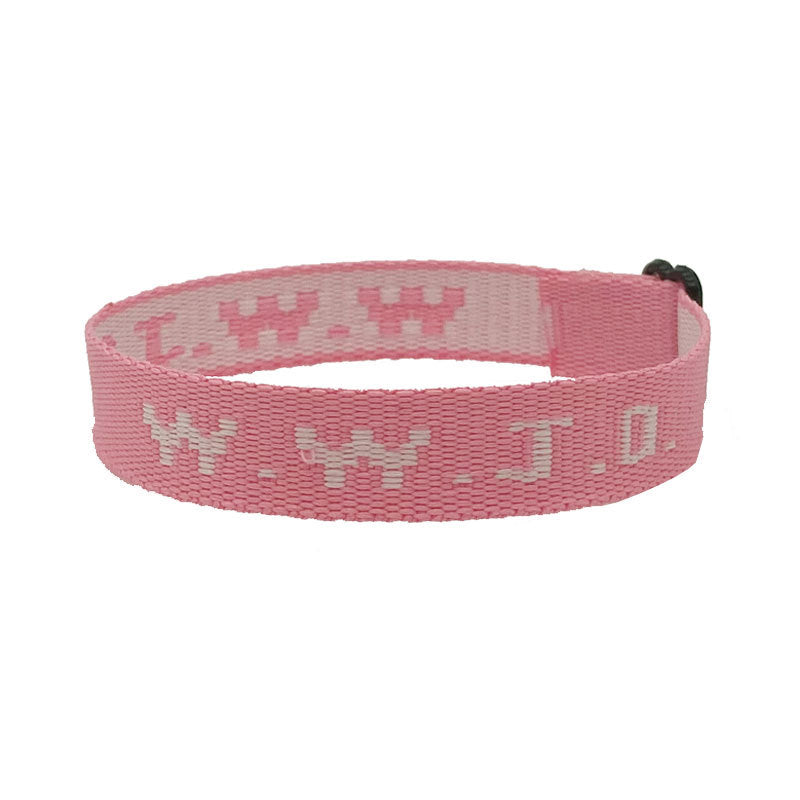 Letter Jacquard Printed Wrist Strap Ribbon Bracelets