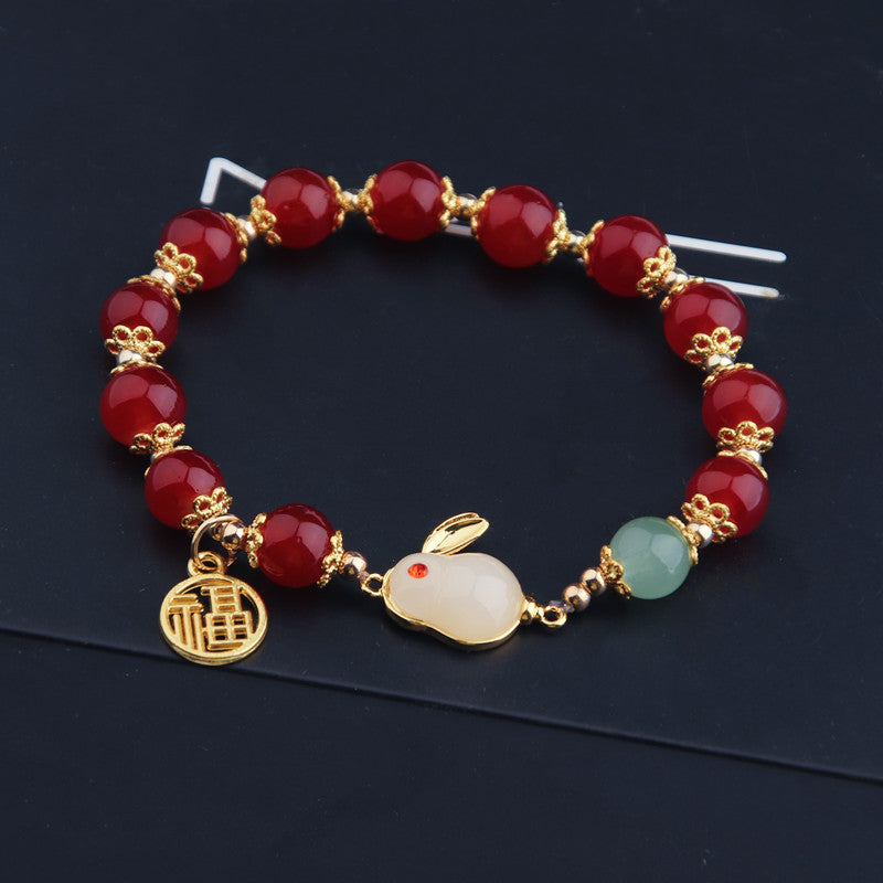 Hare Summer Lucky Beads Imitation Bunny Valentine's Bracelets