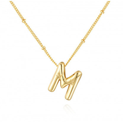 Women's Gold Balloon Glossy English Letter Fashion Pendants