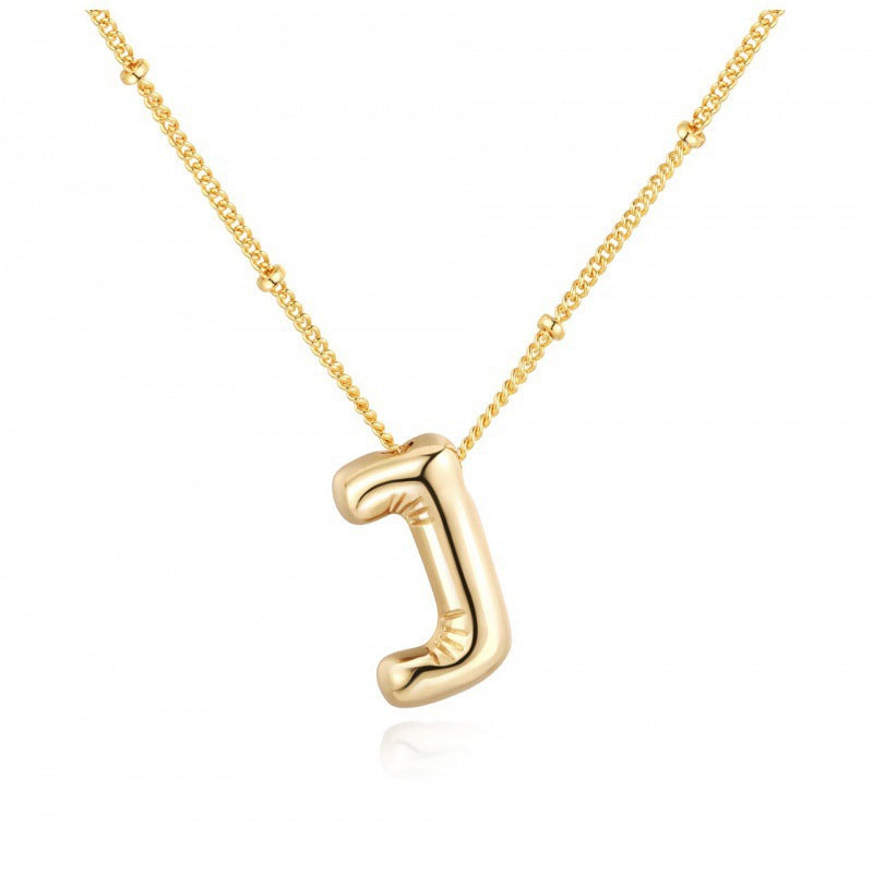 Women's Gold Balloon Glossy English Letter Fashion Pendants