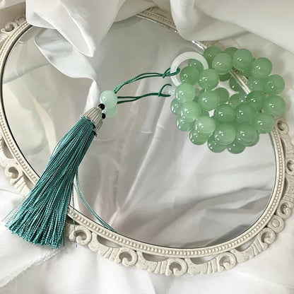 Jade Light Luxury Cat's Paw Elastic Size Bracelets