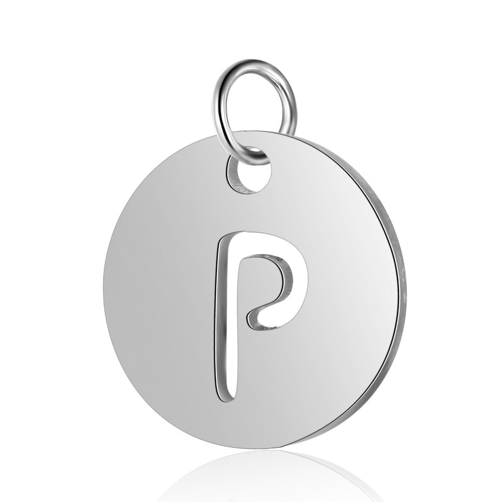 Titanium Steel English Letter Tag Full Set Of Letters Pendants